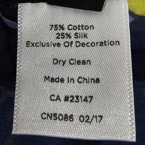 Talbots Blue Green Peasant Blouse Silk Blend Boho Festival Retro L - Picture 9 of 10